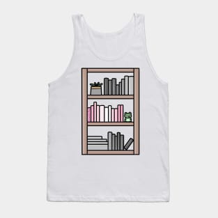 Subtle Demigirl Pride Bookcase Tank Top